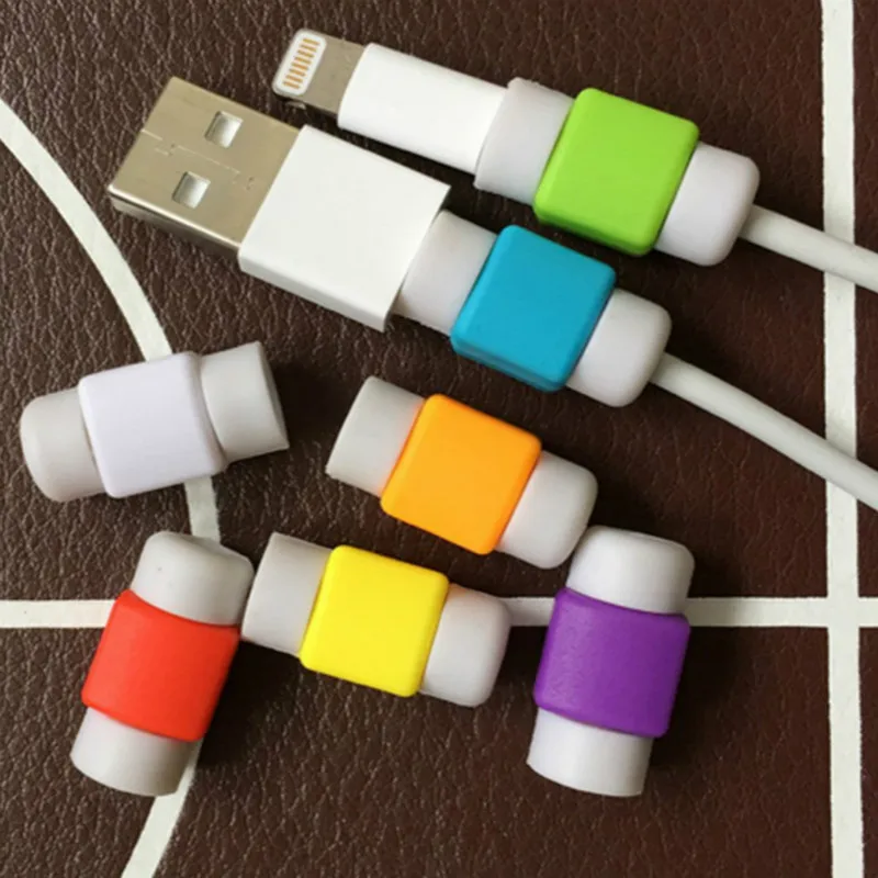 2 шт для IPhone протектор кабеля передачи данных Winder внутренний силиконовый анти