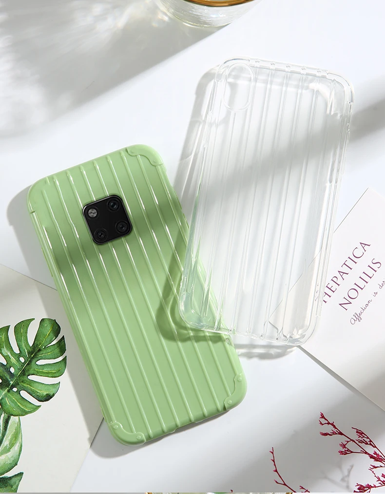 Роскошный багажный чехол для huawei mate 20 pro, Модный милый чехол для костюма, чехол для багажника из ТПУ, силиконовая задняя крышка для huawei mate 20 pro Coque