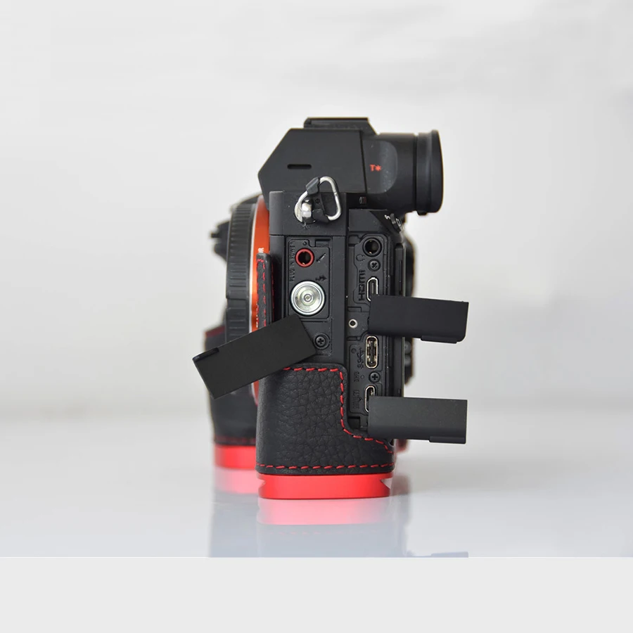 Чехол из натуральной кожи для камеры Sony A7R MarkIII A7M3 A7RIII A9 Алюминиевый быстросъемный