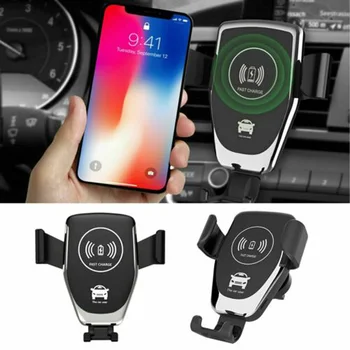 

Automatic Gravity Qi Wireless Car Charger Mount For IPhone 11 XS XR X 8 10W Fast Charging Phone Holder For Samsung S10 S9