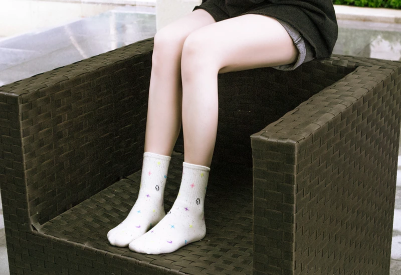 Tanie Harajuku Moon Stars skarpetki damskie śmieszne skarpetki bawełniane japońskie kreatywne ciepłe śliczne sklep