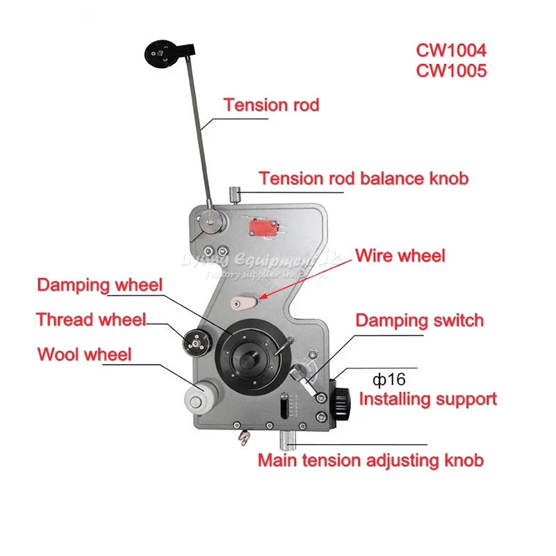 Механический демпфирующий натяжитель Регулятор натяжения для LY 810 820 катушки обмотки машины