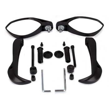 

Motorcycle 360 Degree Spin Rearview Handlebar Side End Rear Mirror For BMW April Ducati Honda Suzuki YAMAHA YZF R1 R6 CBR