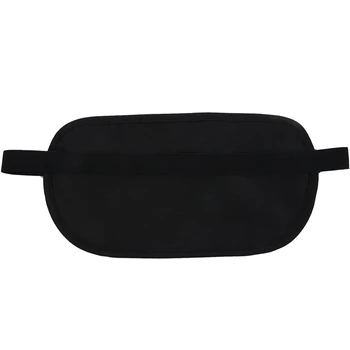 

New Travel Waist Pouch for Passport Money Belt Bag Security Wallet Black