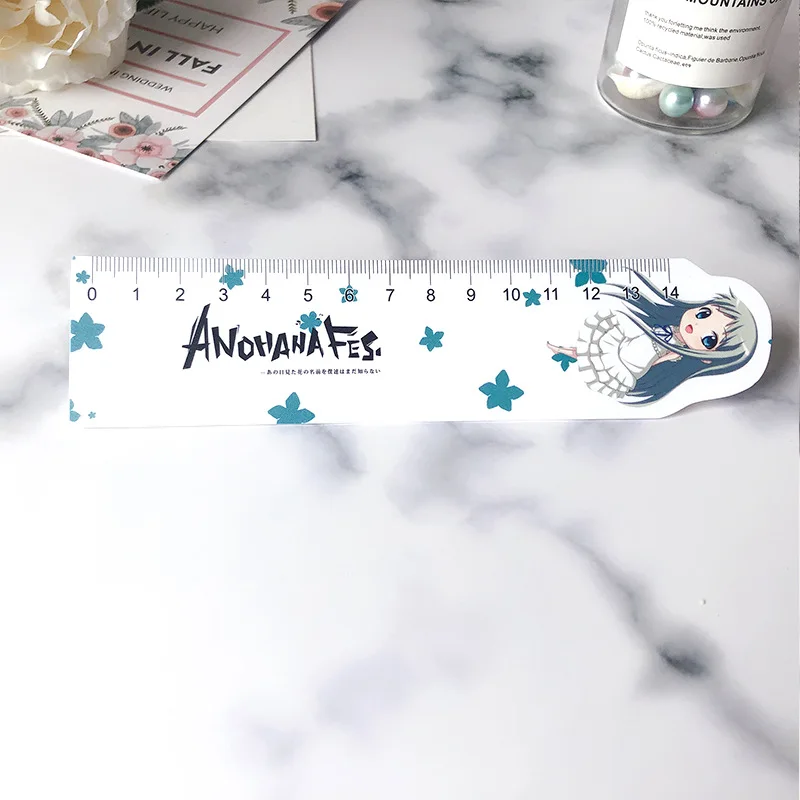 

Anime Ruler Anohana Material Escolar Ruler Precision Measuring Tool Learning Student School Stationery