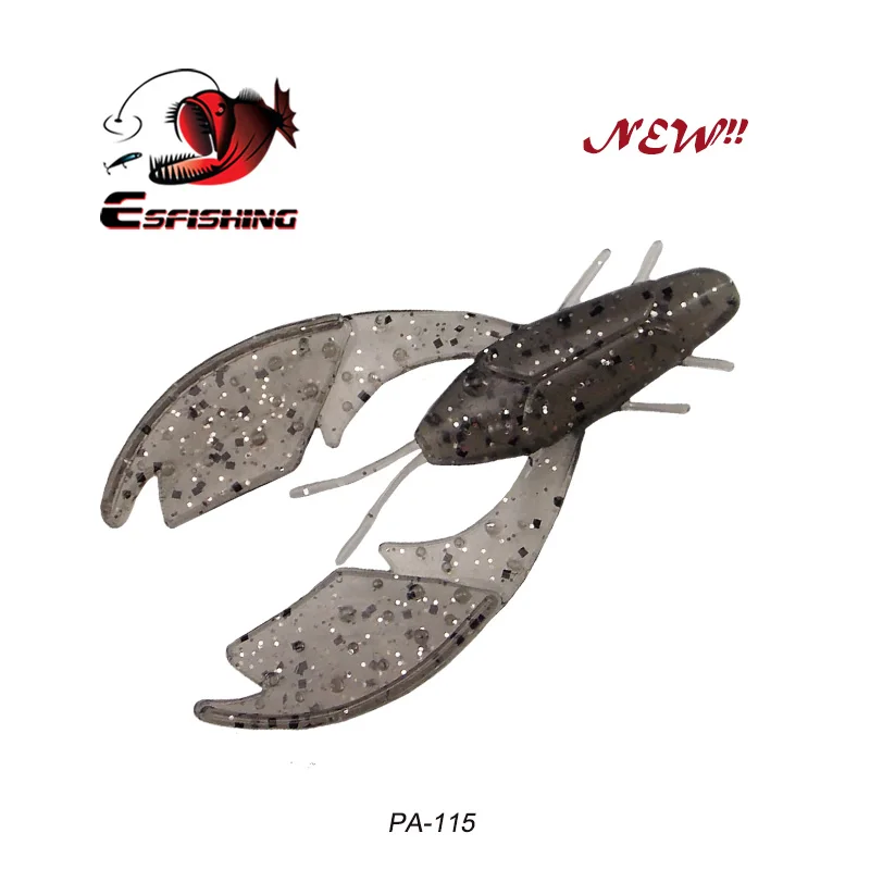 ESFISHING PACA Chunk Craw 75 мм 5,4 г 6 шт. рыболовная мягкая LureLure ловля карпа плавающая приманка Спиннер - Цвет: PA115