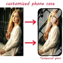 Закаленное стекло сделай сам на заказ фото нужен чехол для телефона для iphone X XR XS MAX 7 6 6S 8 plus 11 pro max samsung s8 s9 s10 plus