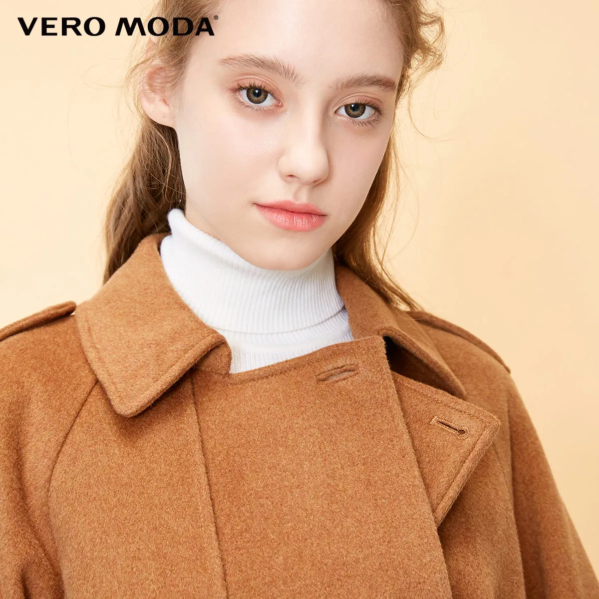 Vero Moda пальто женскоепарка женская зимняя куртка для женщин женская новая британская ветровка с рукавами реглан длинное шерстяное пальто | 318327536