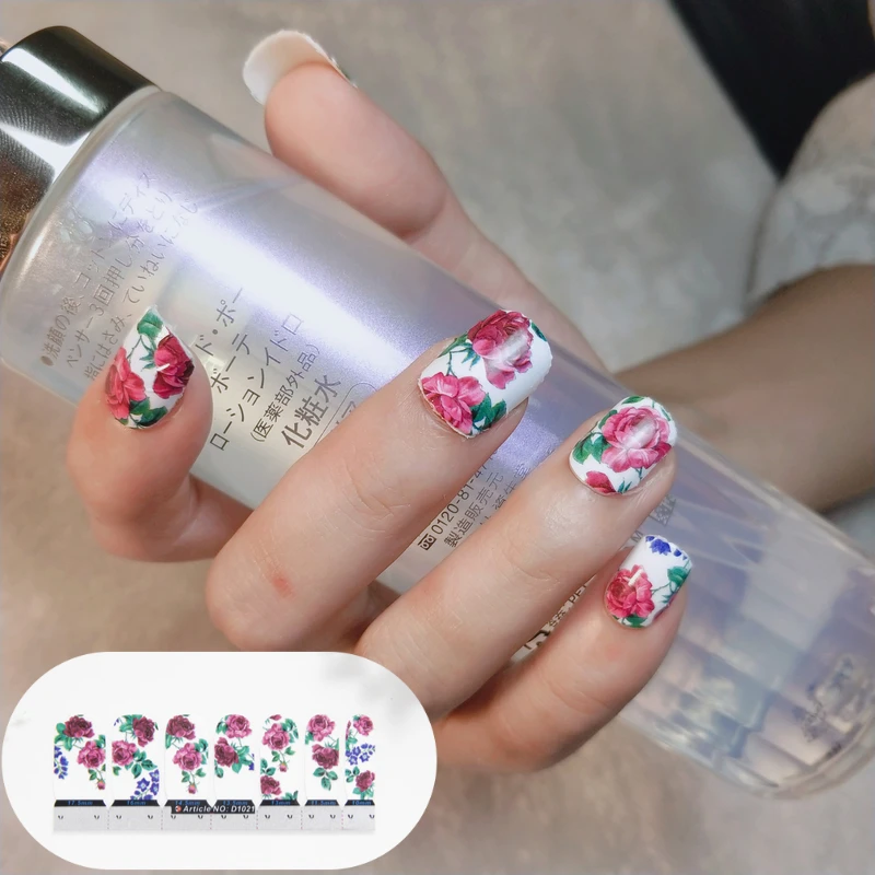 

14tips/sheet White Black Gradient Marble Nail Art Sticker Waterproof Adhesive Slider Manicure Full Wraps Tools Decor Wholesale
