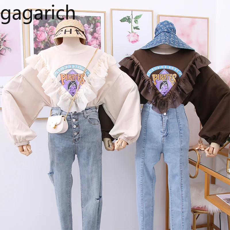 Gagarich Женская толстовка 2019 шикарная Осенняя новая Корейская версия свободная