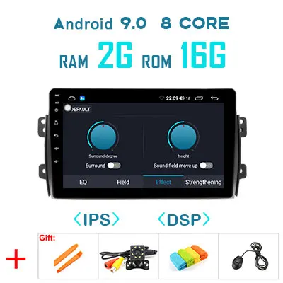 1280P Android 9,0 4G 64G Carplay Автомобильный gps радио для Suzuki SX4 2006-2013 навигация 2.5D ips экран DSP зеркальное соединение без DVD плеера - Цвет: 9.0 2G 16G DSP