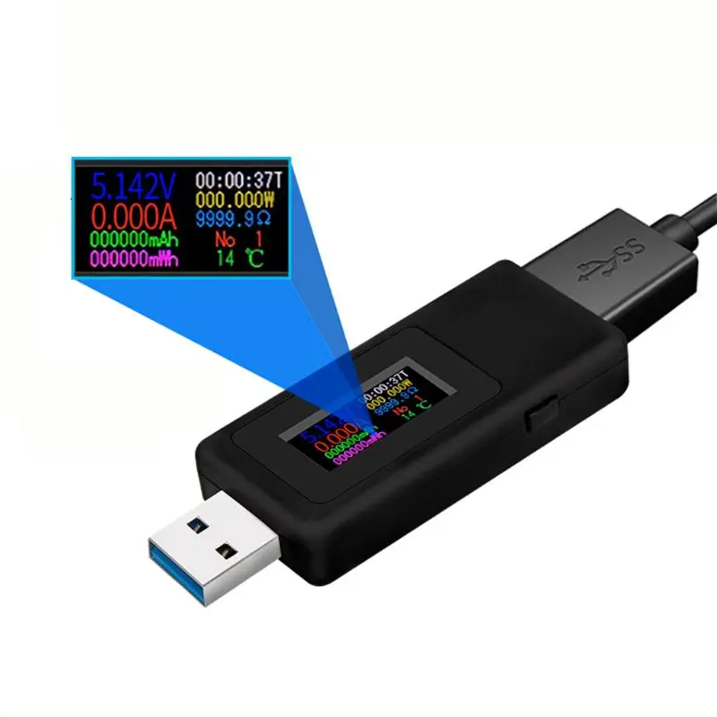 USB детектор вольтметр амперметр тестер напряжения измеритель тока C90A|Измерители