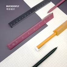 

Multi Functional Ruler and Pen Set 15cm Double Scale Creative Stationery Set Student Office Supplies
