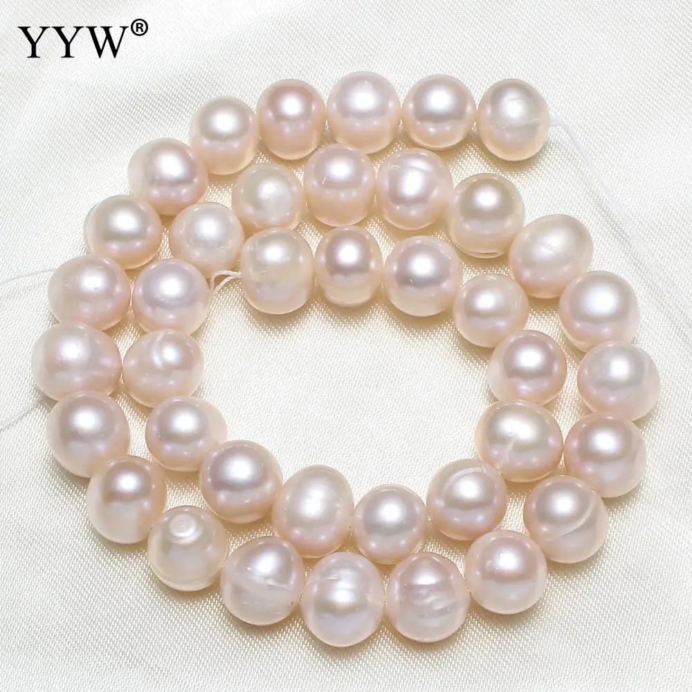 10-11mm Jewelry Pearls Beads Cultured Potato Freshwater Pearl Beads For Making Necklace Bracelet Hole 0.8mm 15 Inch /14 Inch