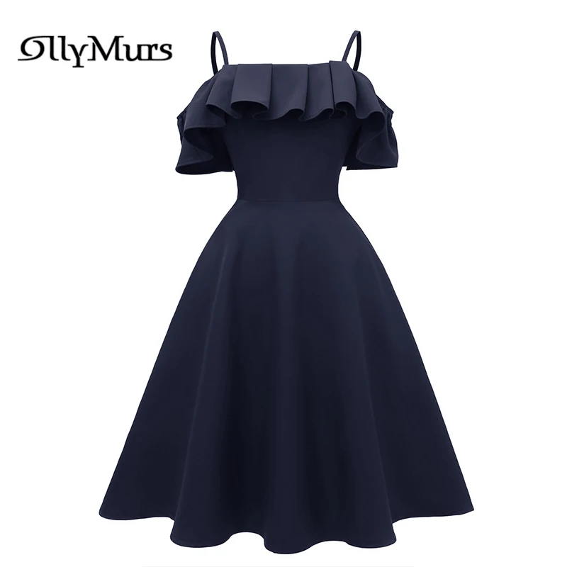 

Ruffles A-Line Women Party Gowns LR901 Sleeveless Boat Neck Elegant Prom Dress 2020 Burgundy Spaghetti Strap Vestidos De Gala