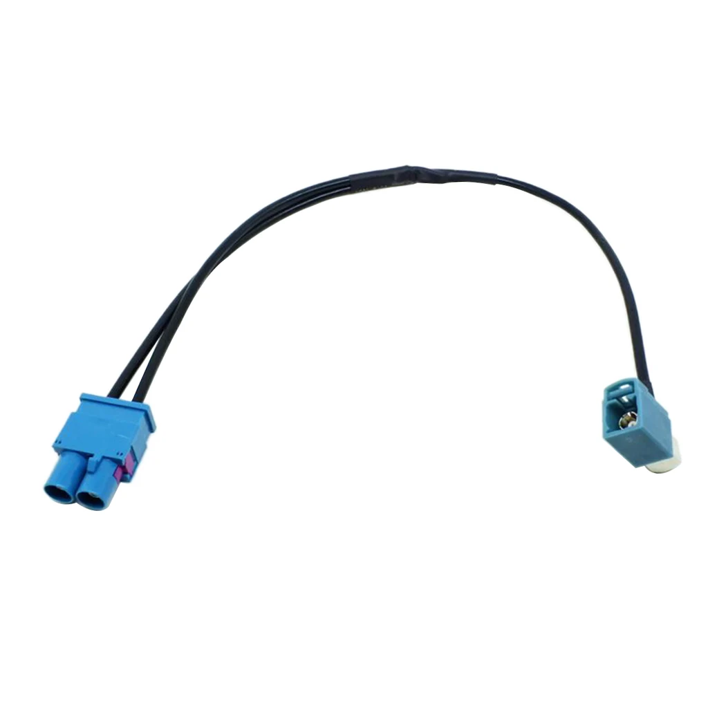 Radio / Navigation Antenna Aerial Adapter Double Fakra Male Plug For VW Audi