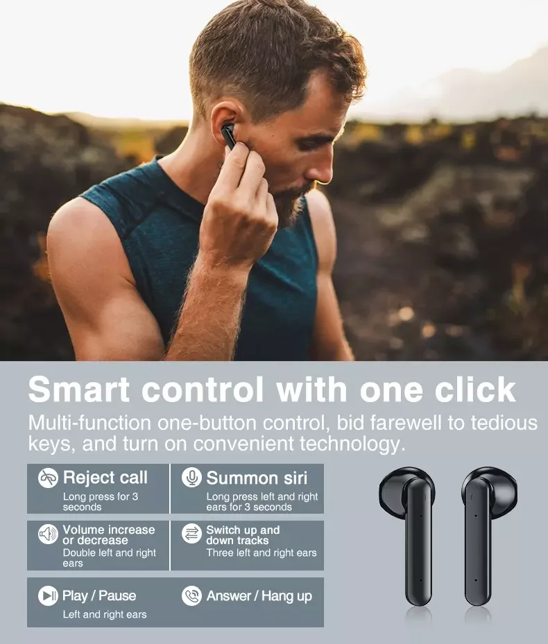 Tws Wireless Mini Touch Button Earbud Headphones Super September Buy 100 Free Shipping Hifi Bluetooth Headset With Microphone