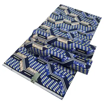 

Nigerian Satin African Gold Wax Fabrics Cotton Print Rapper Batik Ankara Purple And Makings Veritable Material