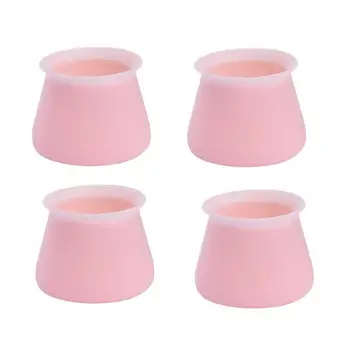 

4pcs/lot Chair Foot Silicone Protector Non-slip Table Foot Cover Floor Protector Pads Pipe Plugs Furniture Leveling Feet