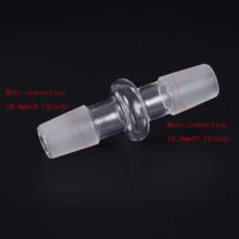 2pcs/package dia 18.8mm glass hookah adapter mp5 mp5x shisha male female connector bowl narguile connection waterpijp chicha