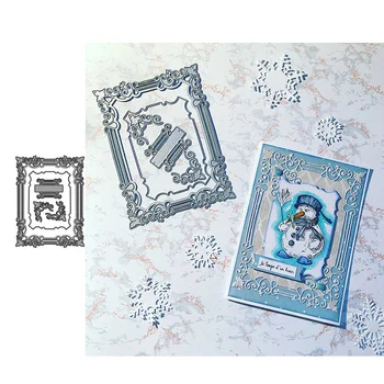 

JC Lace Frame Shape Background Metal Cutting Dies for Scrapbooking Craft Mold Cut Die Stencil Handmade Template Model Decoration