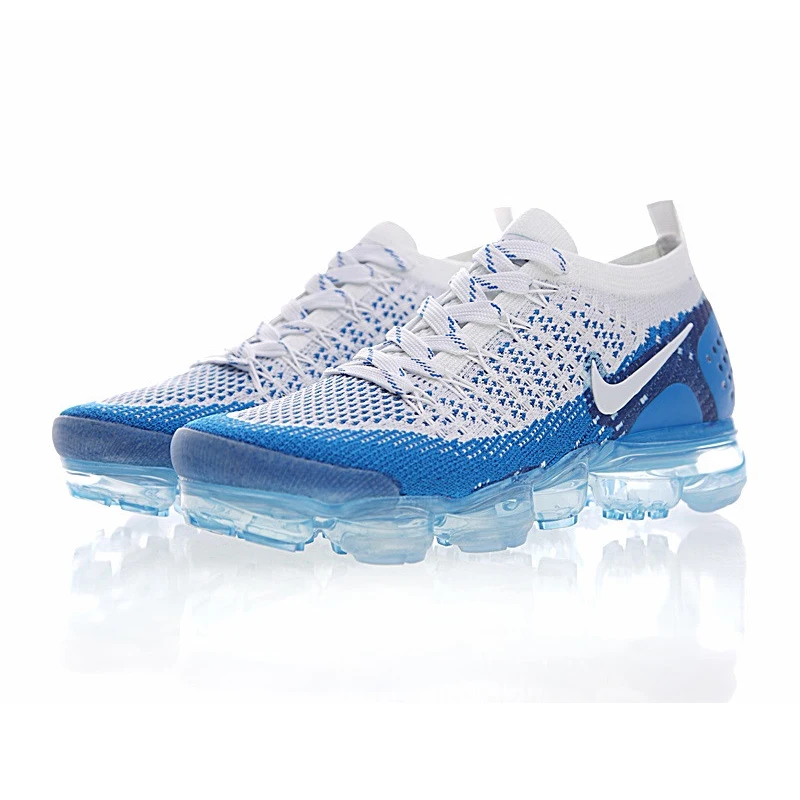 Оригинальные подлинные мужские кроссовки для бега от NIKE AIR VAPORMAX FLYKNIT 2, дышащие спортивные уличные кроссовки, хорошее качество#942842