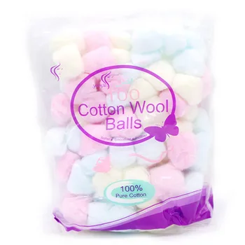 

100pcs/Set Nail Polish Remover Cotton Balls Colorful UV Gel Manicure Wipes Cleaning Tool Cleaner Nail Art Manicure Tools