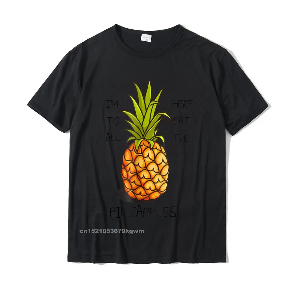 Hawaii Pineapple Tshirt woman__4556 T-Shirt Classic Slim Fit Round Neck Pure Cotton Tops Shirts Top T-shirts for Men Labor Day Hawaii Pineapple Tshirt woman__4556 black