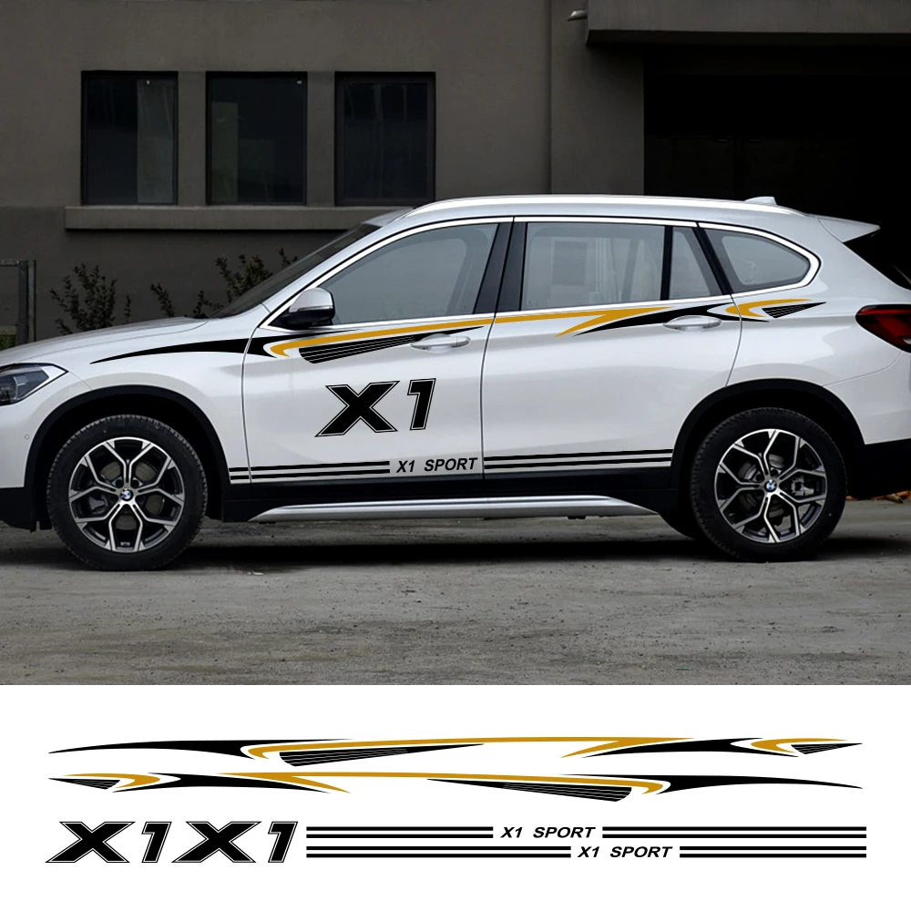 2 шт. автомобильные наклейки для BMW X1 E84 F48 спортивный Стайлинг Авто Виниловая