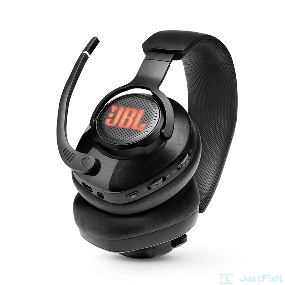 JBL Quantum 400 Over ear Gaming Headset Wired ESport Headphone with Mic Earphone for PlayStation Nintendo Switch iPhone Mac VR