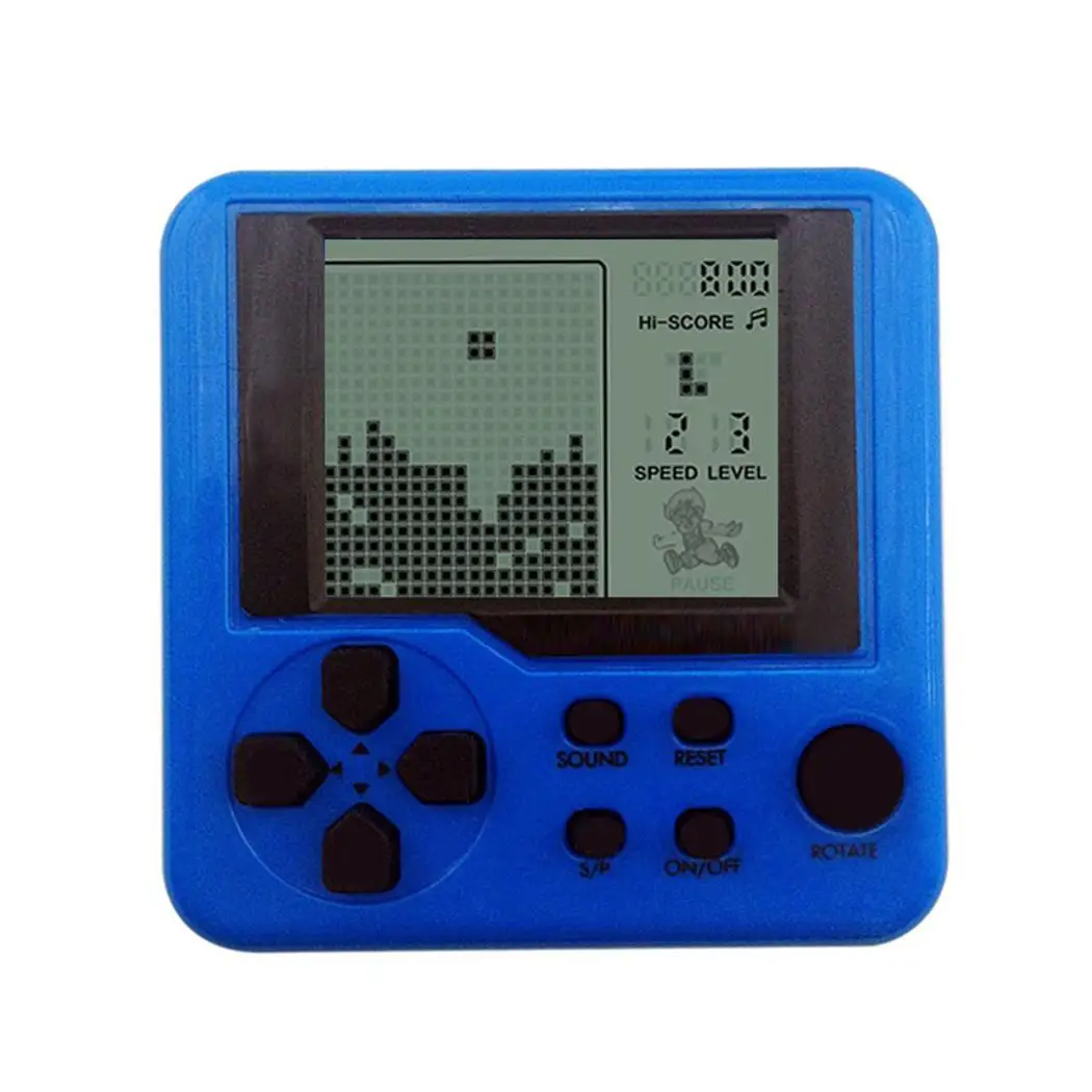

New Children Tetris Handheld Game Console Portable Mini Game Yellow, White, Red, Green, Blue Handheld Toys