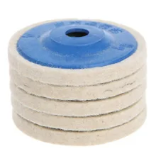 Disque de polissage pour meuleuse d'angle, 100mm, 4 pouces, en feutre de laine, livraison rapide