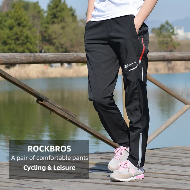 ROCKBROS Men Women Windproof Breathable Cycling Bicycle Pants Bike