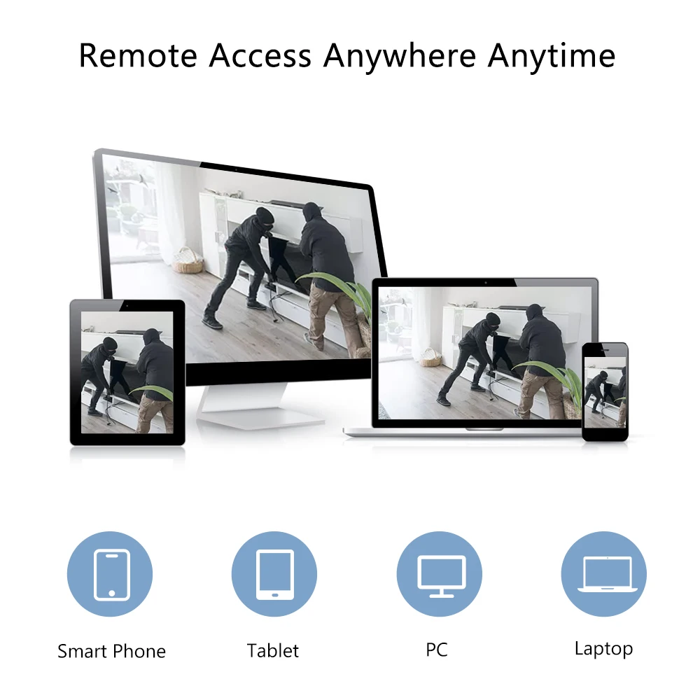 Беспроводная камера видеонаблюдения NVR 2 МП HD Wi Fi ночное видение P2P детектор