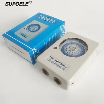 

Outdoor 100-240V AC 24Hours Daily Programmable Mechanical Timer Swith TB35 With Iron Box Analog Time Relay mini setting 15Minute