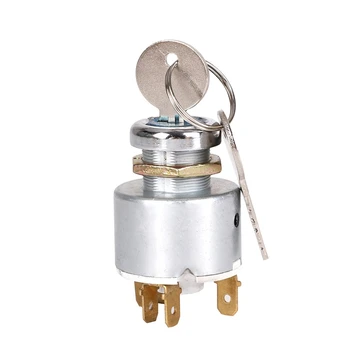

12V Universal Ignition Lock Switch Cylinder 4-Speed Ignition Electric Door Lock for Motorcycle Kart
