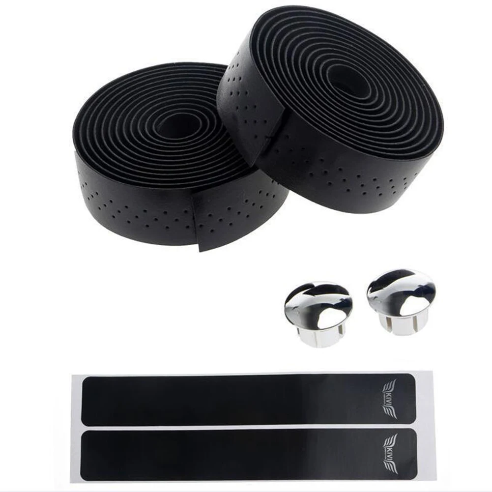1Pairs 2m Bike Handlebar Tape PU Leather Bicycle Road Bike Sports Cork