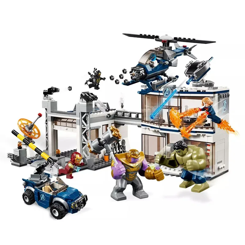 

Marvel Bricks Avengers Compound Battle Compatible Legoingly The Avengers 4 76131 Building Blocks Toys for Kids Christmas Gift