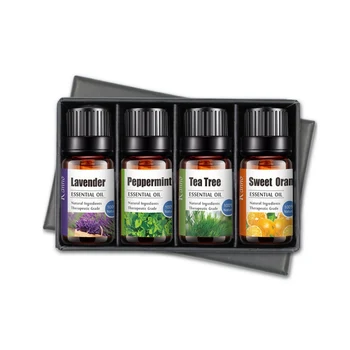

4Pcs Pure Essential Oils For Organic Body Massage Relax Fragrance Oil Skin Aromatherapy Diffusers Essential Oil 2019