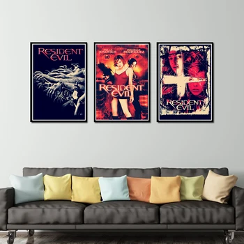 

Resident Evil Poster Decorative DIY Wall Canvas Sticker Home Bar Art Posters Decor