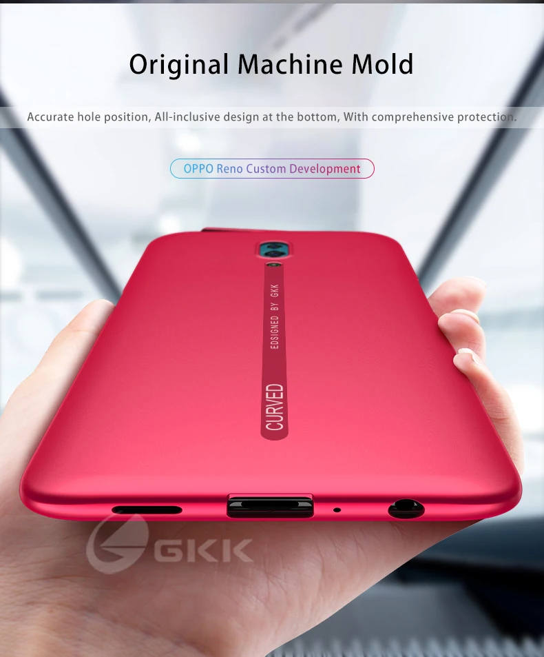 Роскошный чехол GKK для OPPO Reno Z 10X Zoom Case 2 в 1 анти-капля Тонкая матовая жесткая задняя панель из поликарбоната для OPPO Reno Z 10X Zoom Case coque