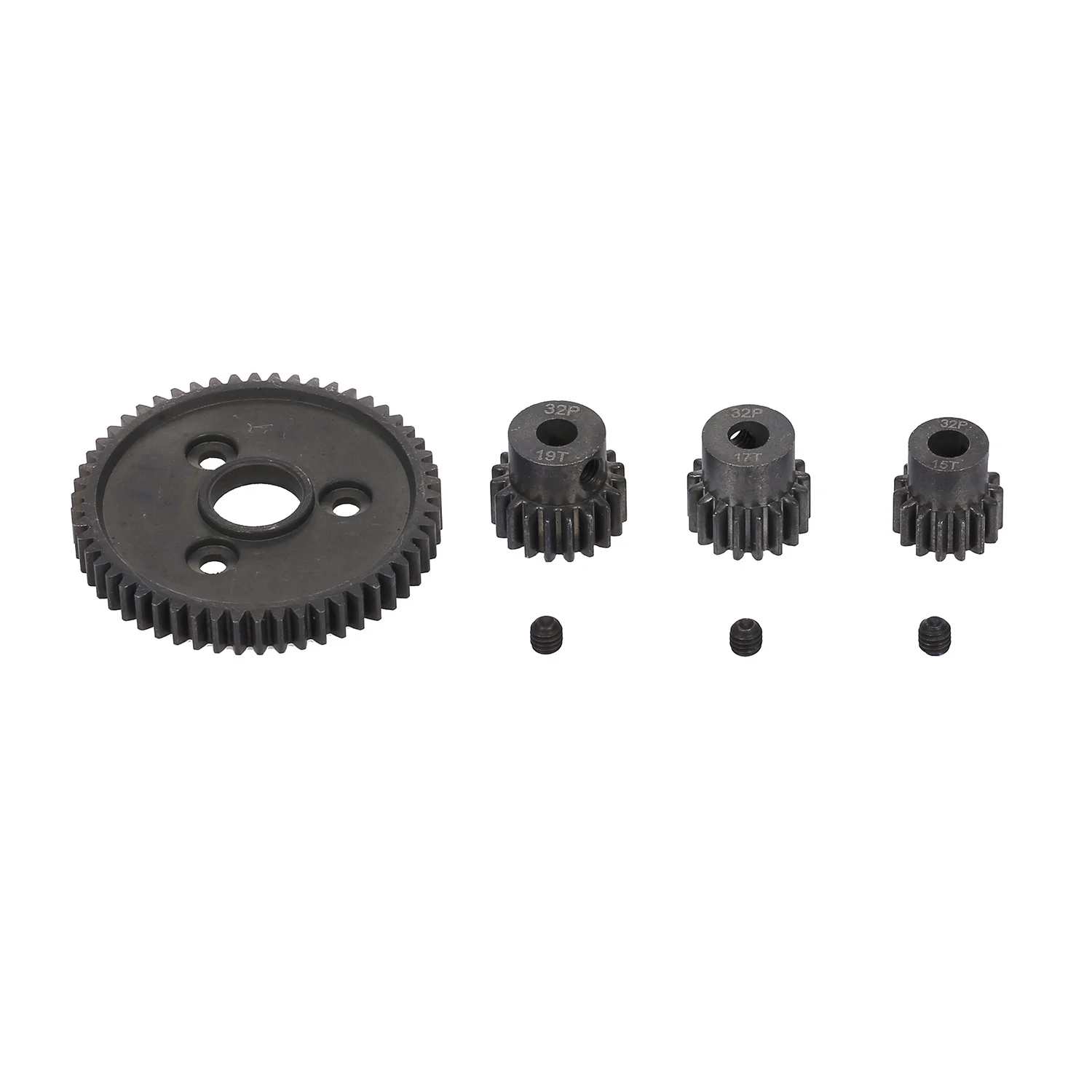 Сверхмощная пряжа из закаленной стали 54T Gear с 15T/17T/19T Pinions для Traxxas Slash 4x4 Stampede 1/10 Peak
