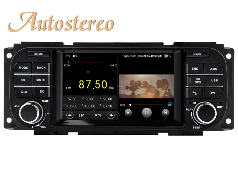 Android 9,0 автомобильный gps-навигатор без dvd-плеера для Jeep Grand Cherokee Wrangler для Jeep Grand Voyager мультимедийный плеер голова