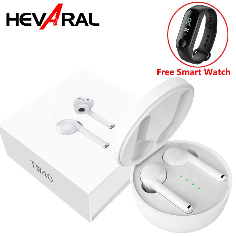 

Wireless Women Sport Earphones Bluetooth TWS 5.0 TW40 Earbuds Touch Control Stereo Audio Sound In-Ear Headset For All SmartPhone