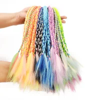 Simple Kid Elastic Hair Band Rubber Band Hair Accessories Kids Wig Headband Girls Twist Braid Rope Headdress Child Gift