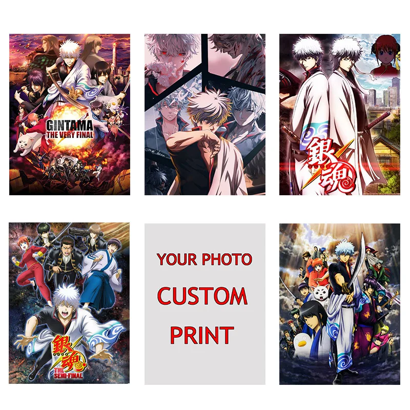 Японские Классические обои из аниме Gintama декоративные картинки для комнаты бара