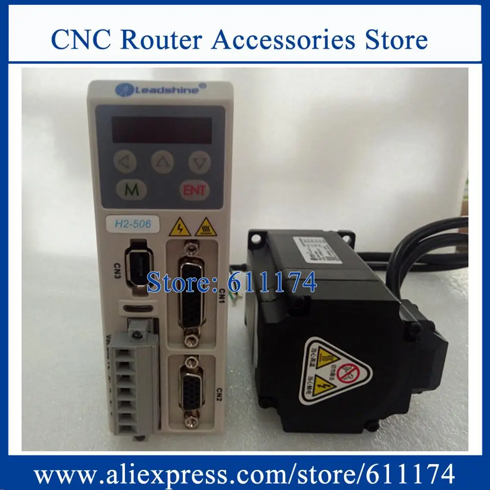 Leadshine 2 фазы NEMA23 легкий серводвигатель с тормозом 57HSM24-BZ-E1 + H2-506 2.4N.m Гибридный