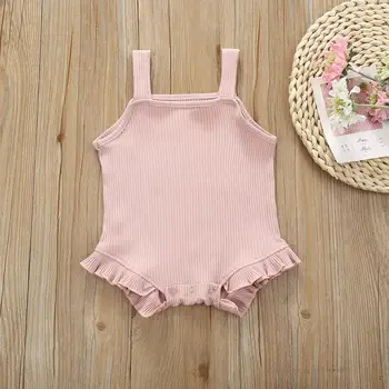 

Cotton Sleeveless Camisole Jumpsuit Romper Baby Girls Summer Sleeveless Romper Summer Jumpsuit Romper Clothes C2