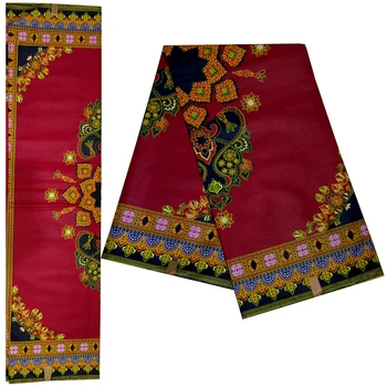 

New Veritable Dutch DIY Wax High Quality African Fabric 100%Cotton African Wax Dashiki Print DIY Red Fabric