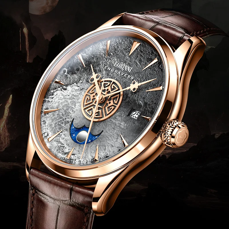 Switzerland LOBINNI Luxury Brand Japan MIYOTA Automatic Mechanical